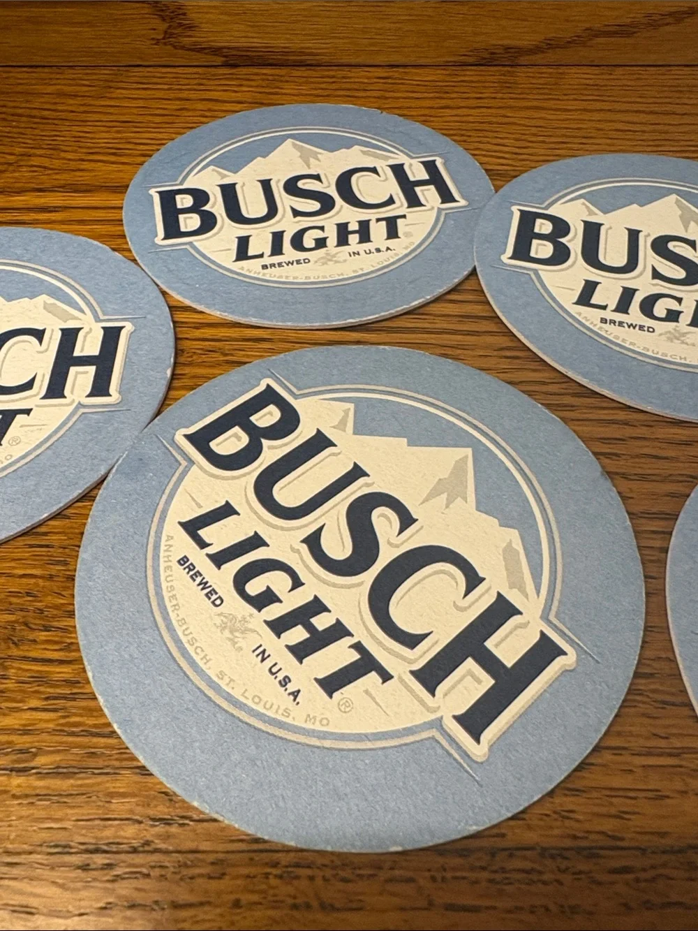 Busch Light Bar Coaster Set - Pack of 5